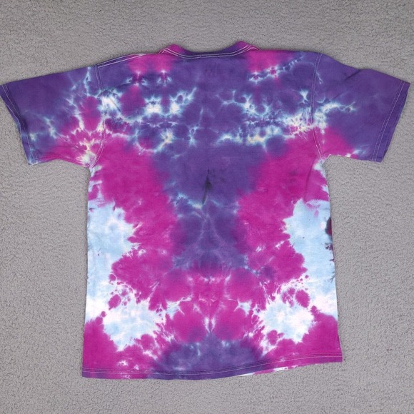 Peace Tie Die T-Shirt Adult Medium Colorful Fruit Of The Loom Lofteez Peace Love - Picture 7 of 15